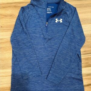 Under Armour Blue Boys' Heathered Quarter-Zip Pullover